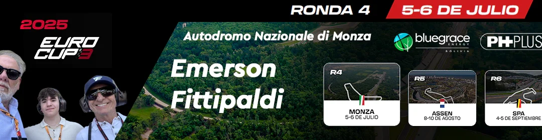 Bluegrace Bolivia y PH PLUS Unen Fuerzas con la Leyenda Emerson Fittipaldi para Impulsar la Sostenibilidad en la EuroCup-3 2025